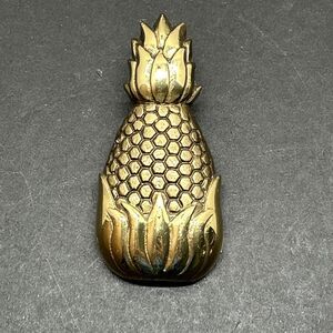 Vintage Michael Healy Solid Brass Hospitality Pineapple Door Knocker 4”x2” 1999